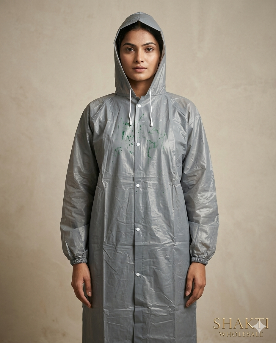 Womens Grey Monsoon Raincoat
