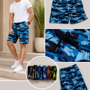 Mens Camouflage Jersey Shorts - 6 Colourways