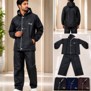 Mens Black Rain Suit - 3 Colourways